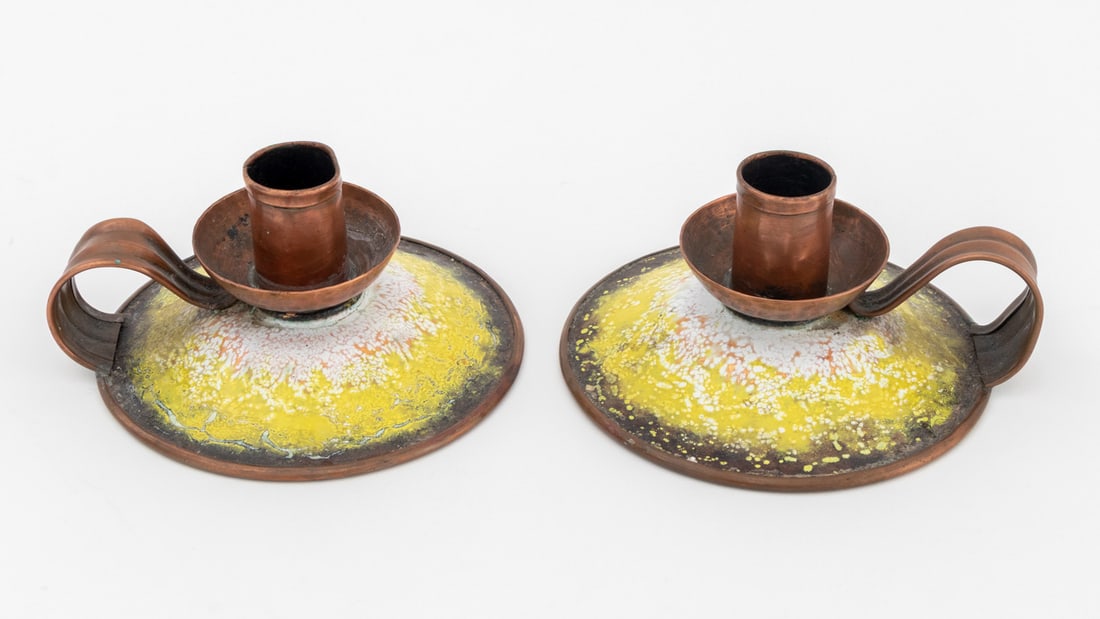 Enameled Copper Tableware, 3 Pcs. - 4