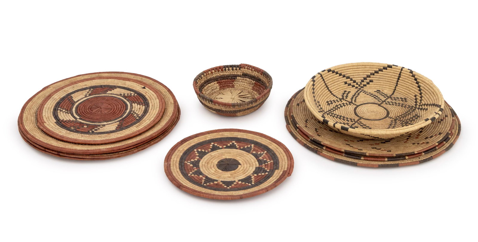 Native American Woven Seagrass Vessels, 11 (1 of 10)