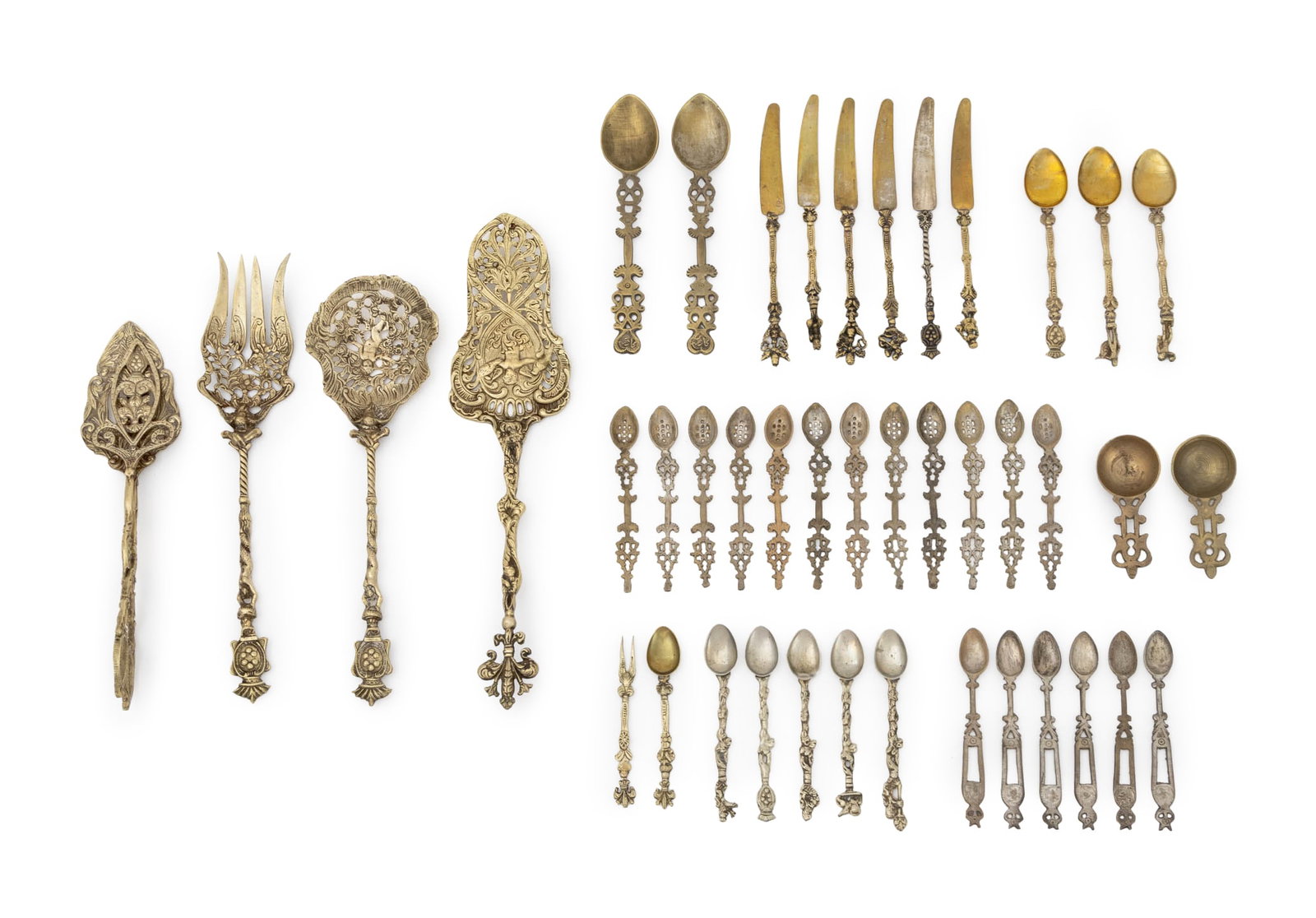 Italian Baroque Style Flatware, 42 Pcs. (1 of 16)