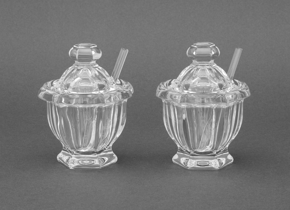 Baccarat Crystal Covered Mustard Jars, Pair (1 of 8)