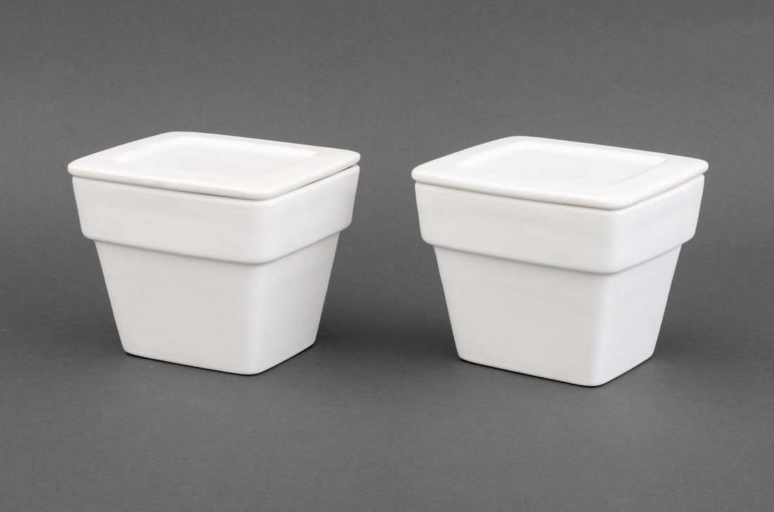 Swid Powell Porcelain Covered Jars, Pair (1 of 9)