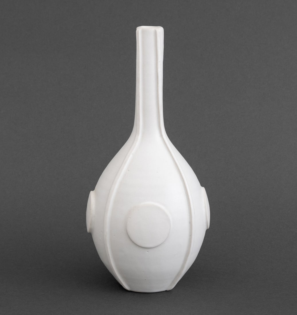 Jonathan Adler Couture White Glazed Ceramic Vase (1 of 8)