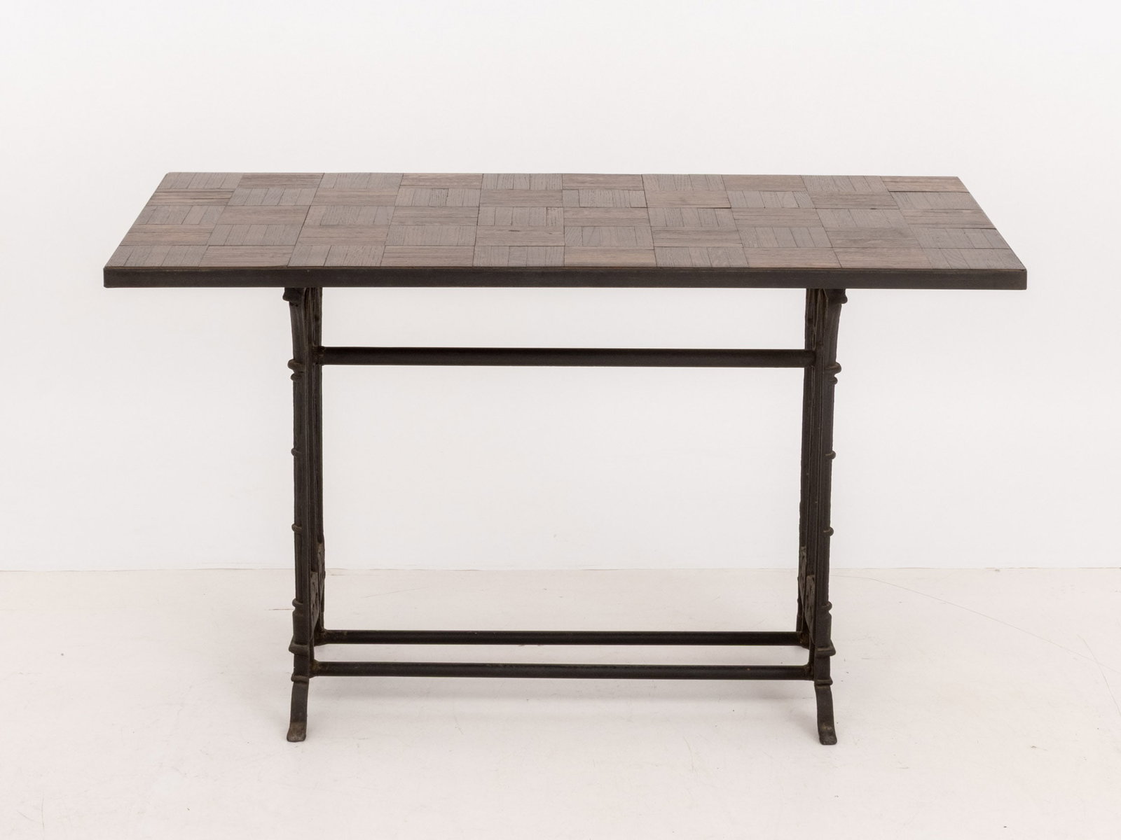 Gothic Style Oak Parquetry Patchwork Table - 2