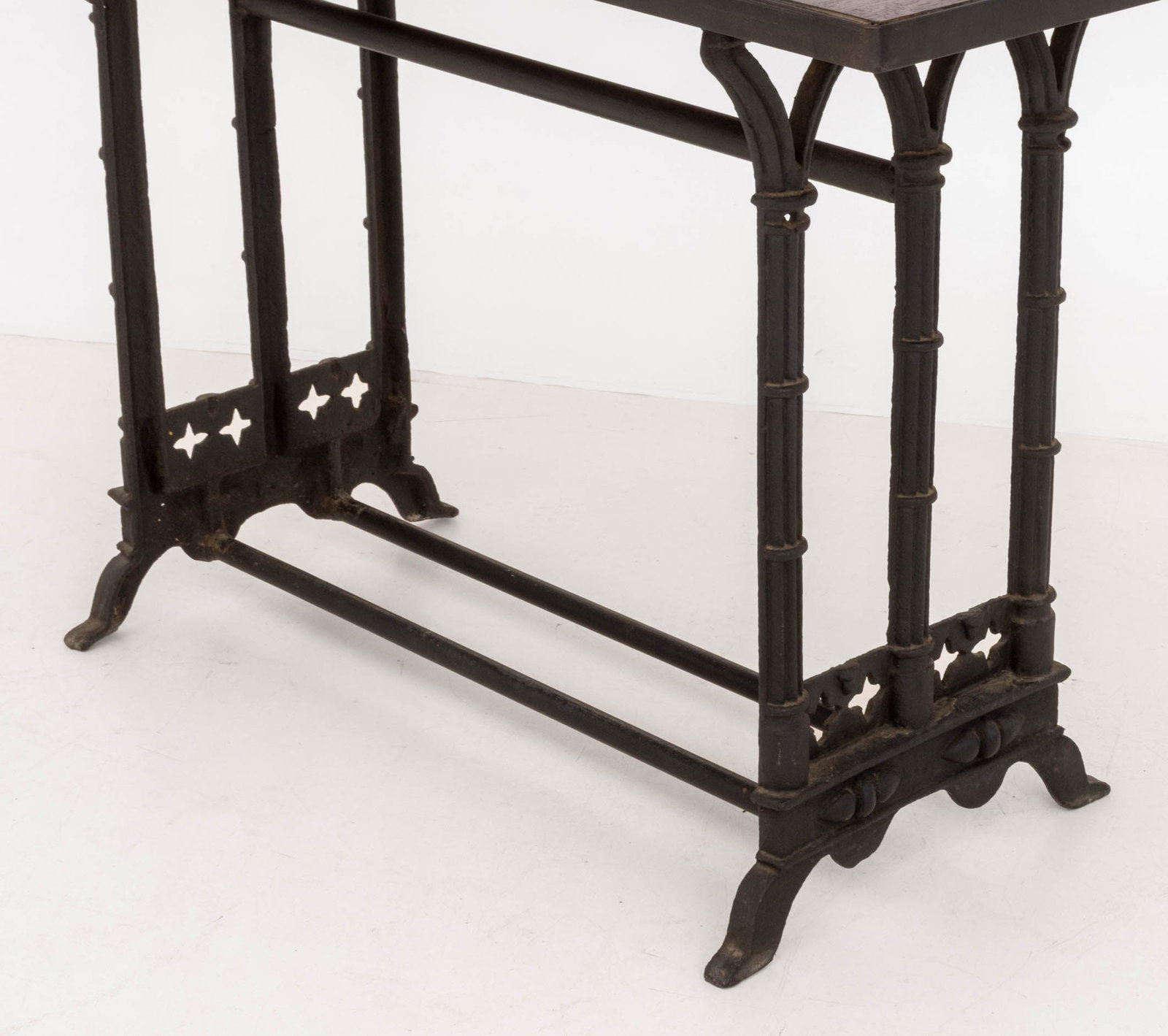 Gothic Style Oak Parquetry Patchwork Table - 7