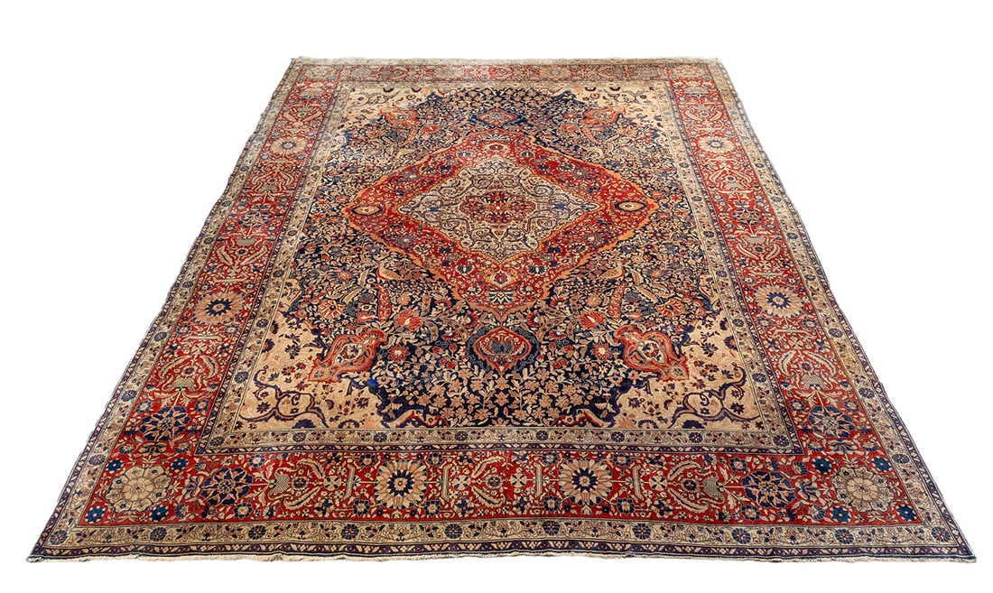 Persian Kashan Silk Carpet, 17' 2" x 12' 9" (1 of 7)
