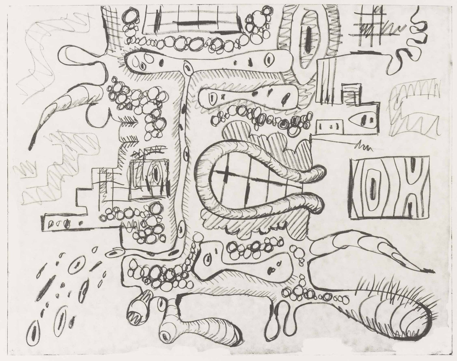 Carroll Dunham Abstraction Lithograph, 1994 - 2