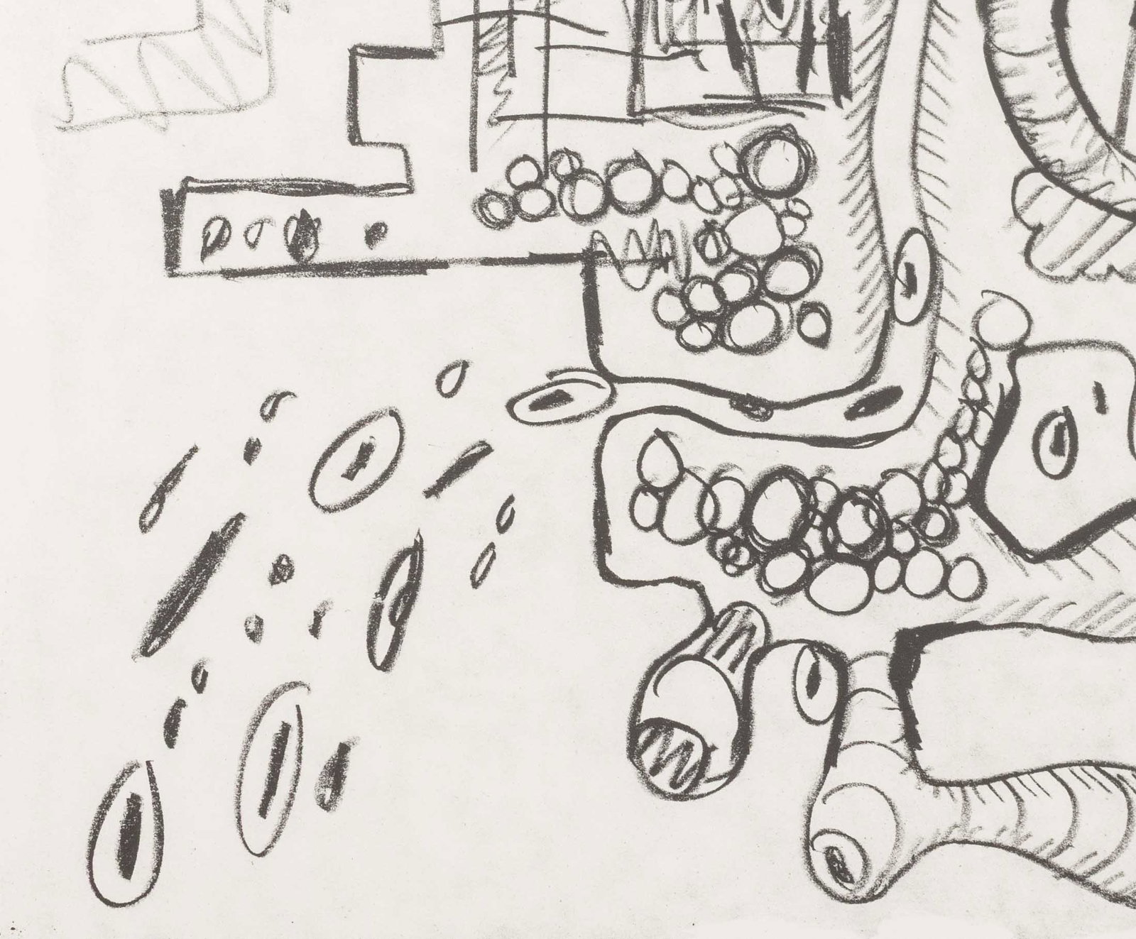 Carroll Dunham Abstraction Lithograph, 1994 - 4
