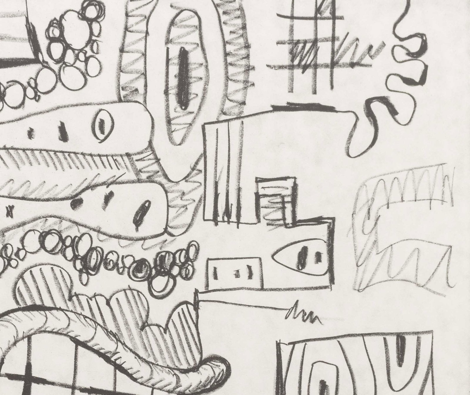 Carroll Dunham Abstraction Lithograph, 1994 - 5