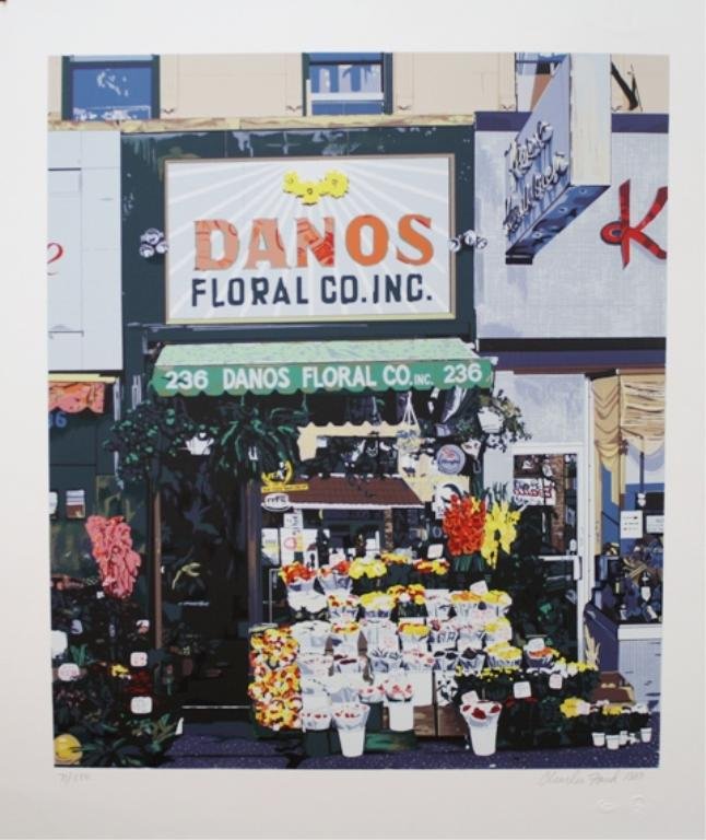 Lot of 2 American Charles Ford Serigraphs: A lot of two Charles Ford color serigraphs "Blimpie" 128/250 and "Danos" 71/250, 1989, United States; marked. Dimensions: "Danos" Image space 20-1/2"H x 18"W , With border 21-3/4"H x 25-1/2"W; "Blimpi