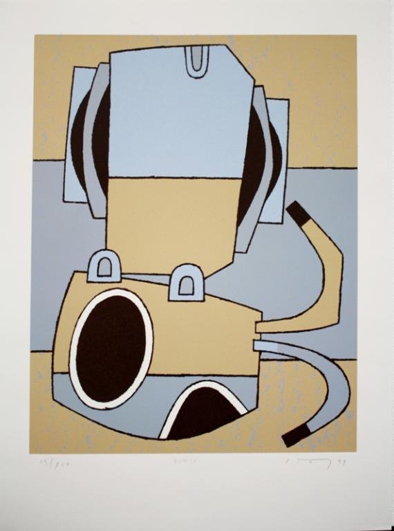 David Storey, Bonix, Print 19/100: David Storey, Bonix 19/100, print; signed and dated '99. Dimensions: Image area 18"L x 14"W; overall 23"L x 16-1/2"W