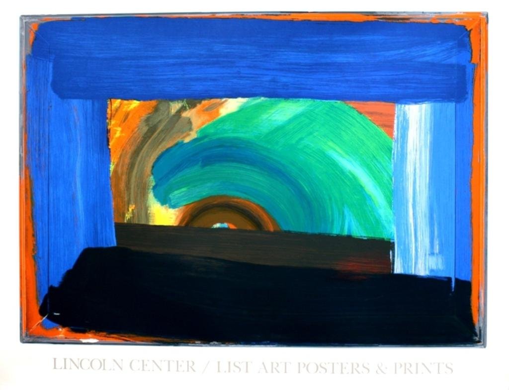 "Gossip" 1995 Lincoln Center Serigraph By Hodgkin: "Gossip" Hand Pulled Serigraph 1994-5 by British printmaker Howard Hodgkin (b. 1932), Copyright 1995 Lincoln Center for the Performing Arts, Inc.; marked. Dimensions: approximately 35-3/4" L x 45" W