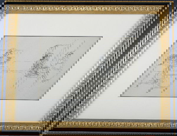 American 19C., Pen ink drawings Edwin Austin Abbey: American 1852-1911, Pen and ink drawings, Edwin Austin Abbey