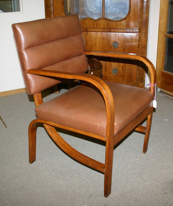 1940s armchair, attributed to Gilbert Rohde: 1940s armchair, attributed to Gilbert Rohde - all original