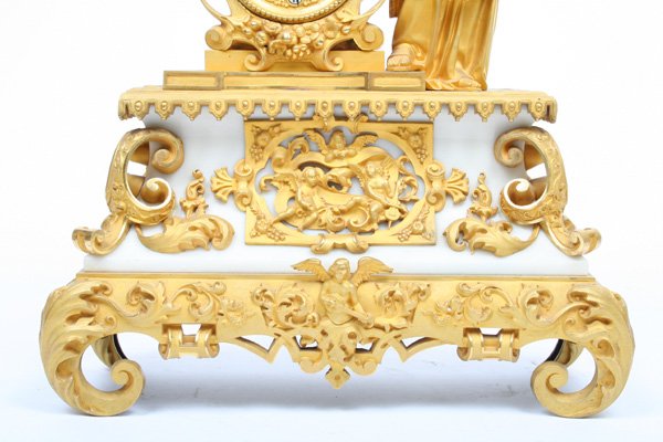 Early 19 C. French Empire Mantle Clock with Mercury - 2