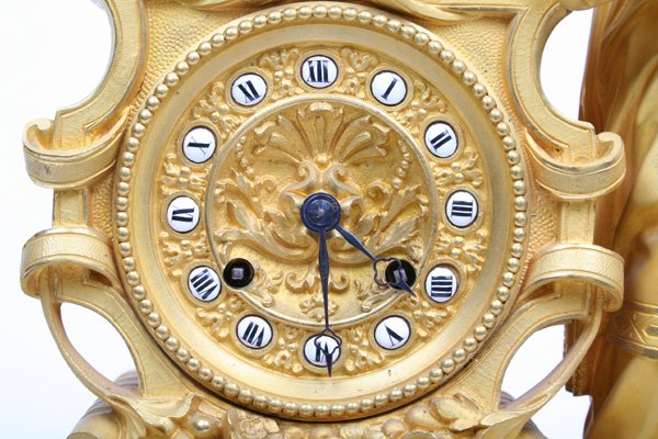 Early 19 C. French Empire Mantle Clock with Mercury - 4