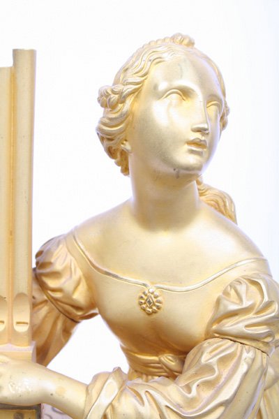 Early 19 C. French Empire Mantle Clock with Mercury - 6