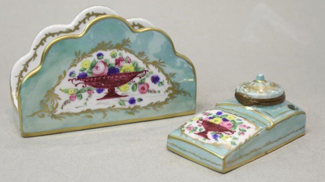 Limoges Sky Blue Hand-Painted Desk Set (1 of 4)