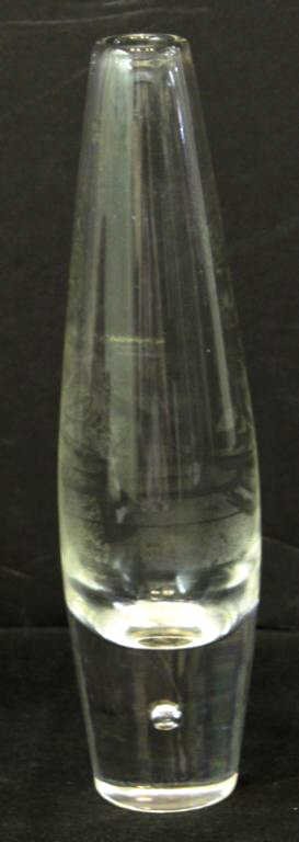 Steuben Colorless Crystal "Trapped Bubble" Vase (1 of 2)