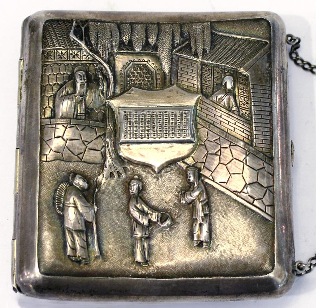 Wang Hing Antique Chinese Export Silver Card Case (1 of 5)