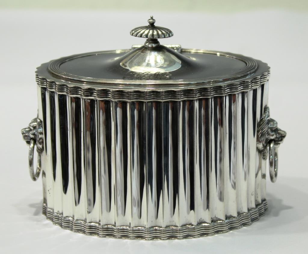 Frank W. Smith Sterling Silver Tea Caddy (1 of 8)