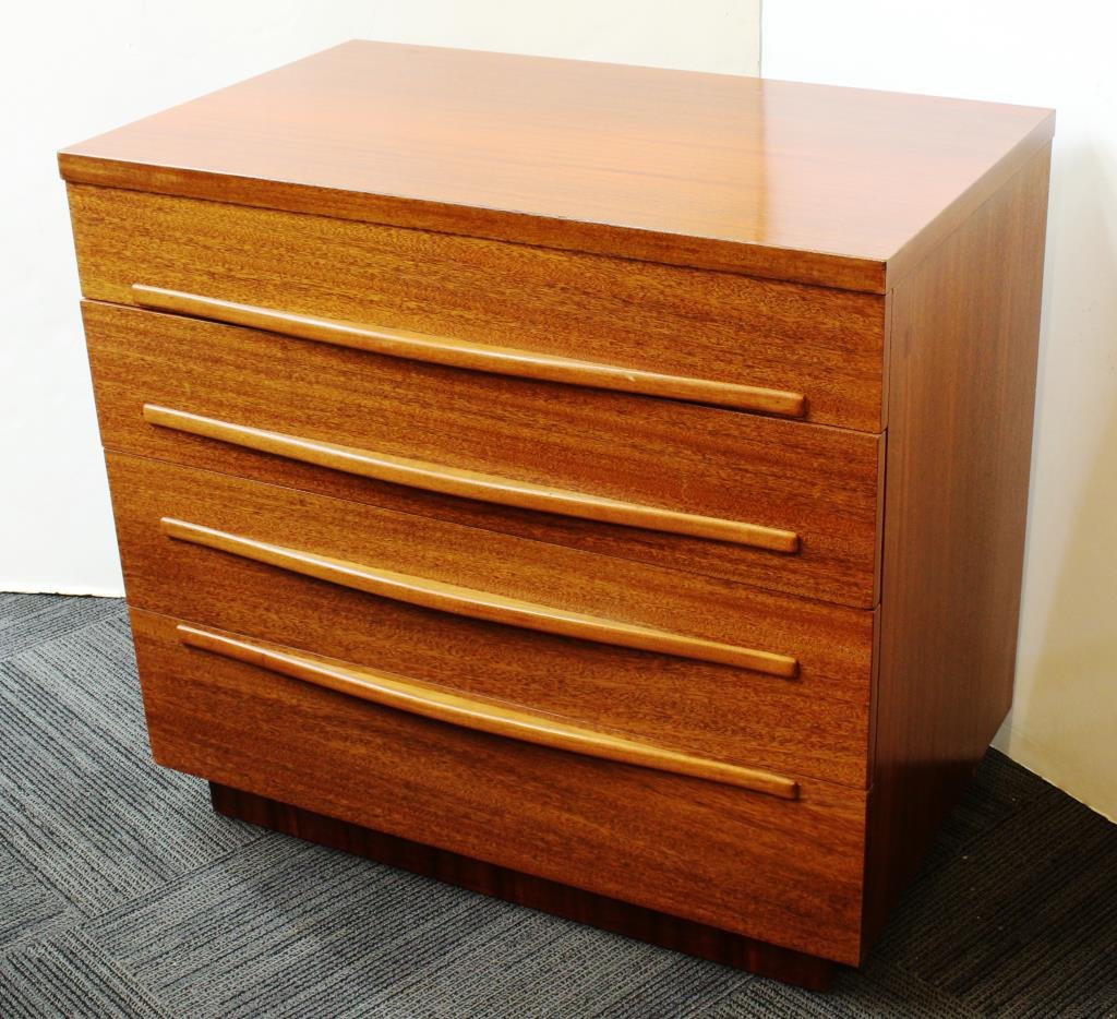 Contemporary Modern Walnut Chest of Drawers (1 of 4)