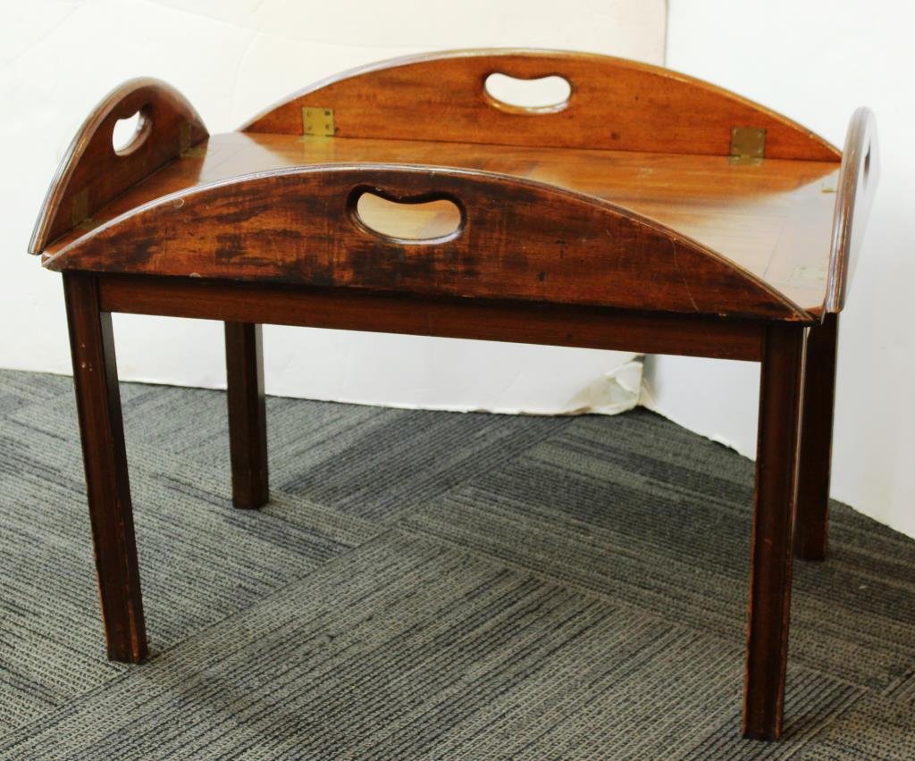 Vintage Mahogany Butler's Tray Table (1 of 5)