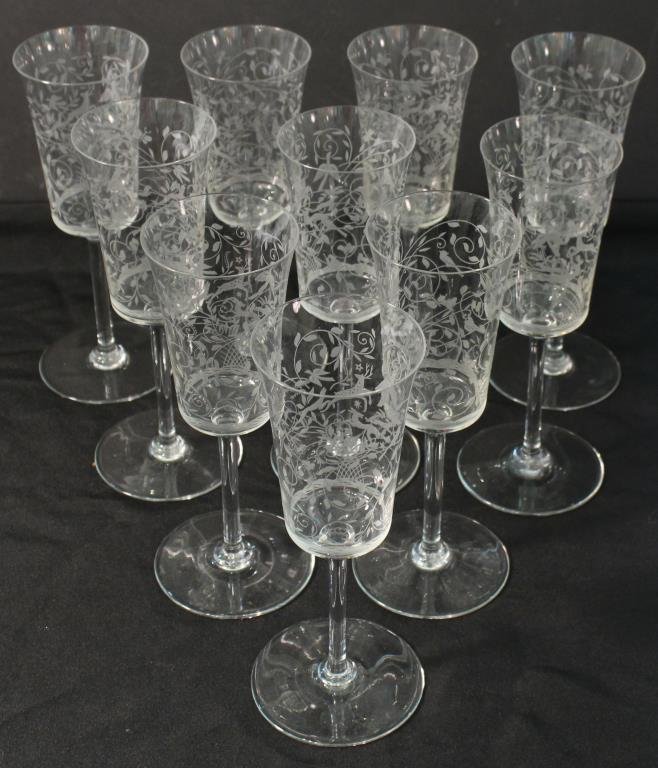 11 Baccarat "Jasmina" Crystal Goblets (1 of 5)