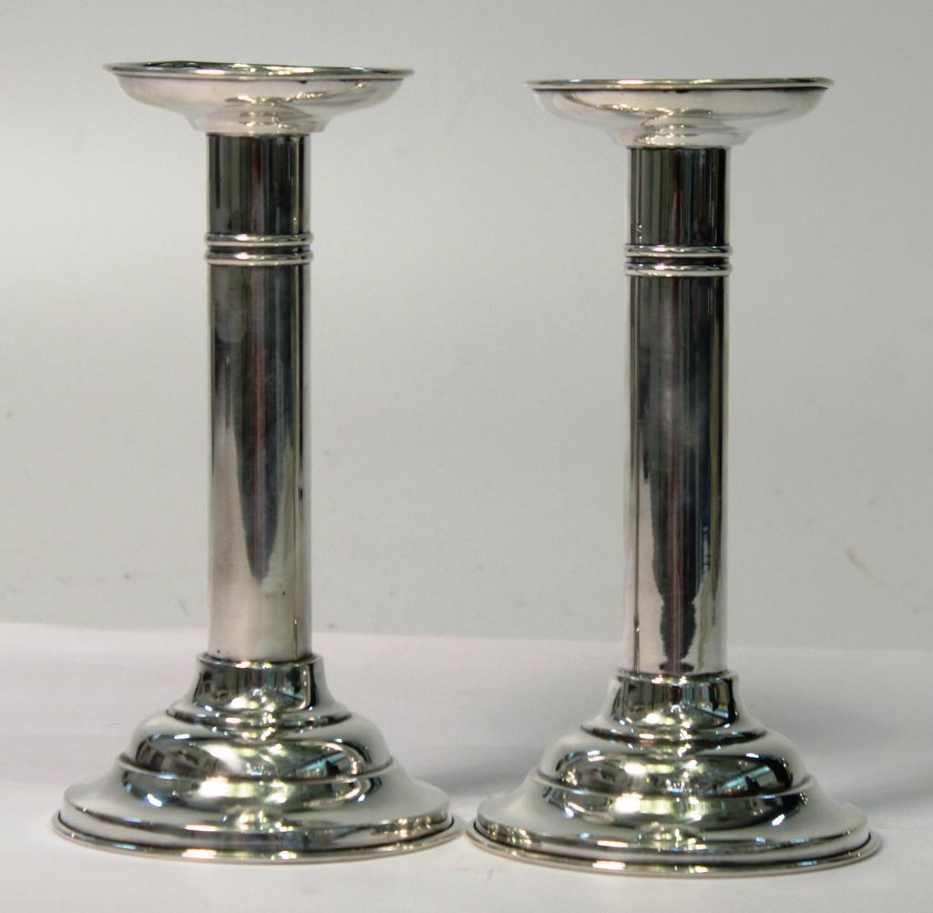 Pair of Meriden Britannia Sterling Candlesticks (1 of 4)