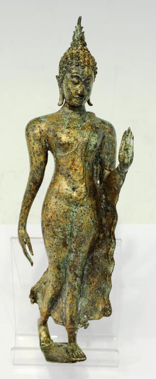 Gilt Brass Figure of a Standing Buddha (1 of 4)