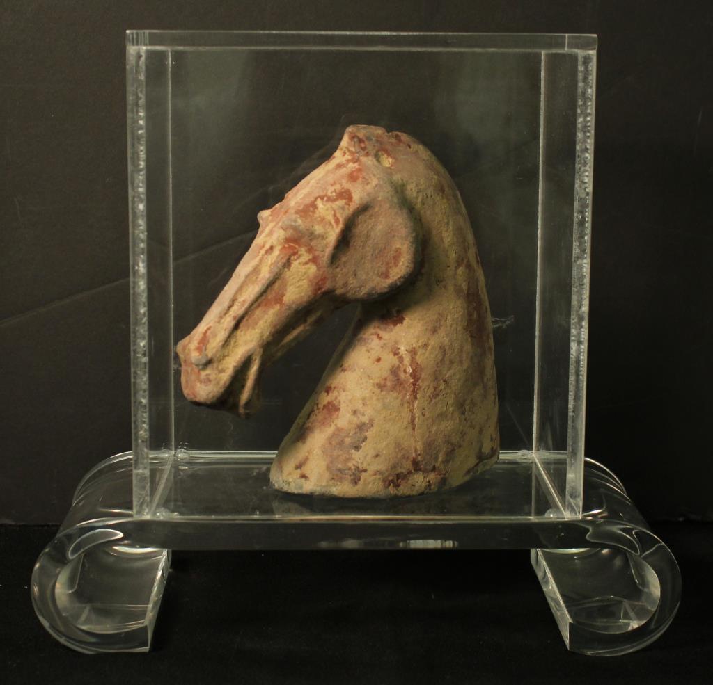 Chinese Han Dynasty Terracotta Horse Head (1 of 4)