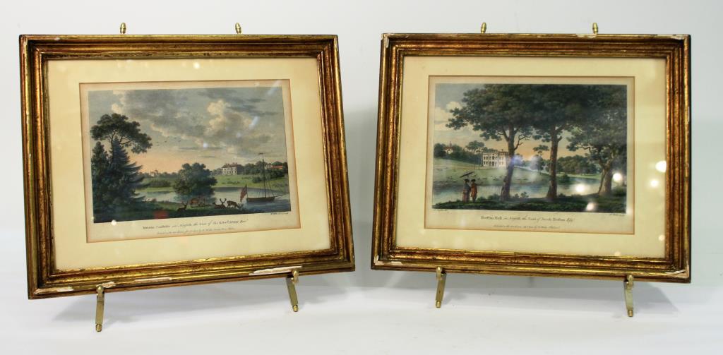 2 Hand-Colored English Prints of Country Seats (1 of 5)