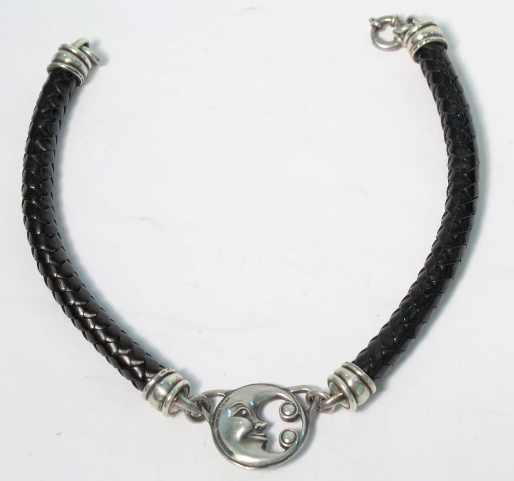 Kieselstein-Cord Sterling Crescent Moon Choker (1 of 3)