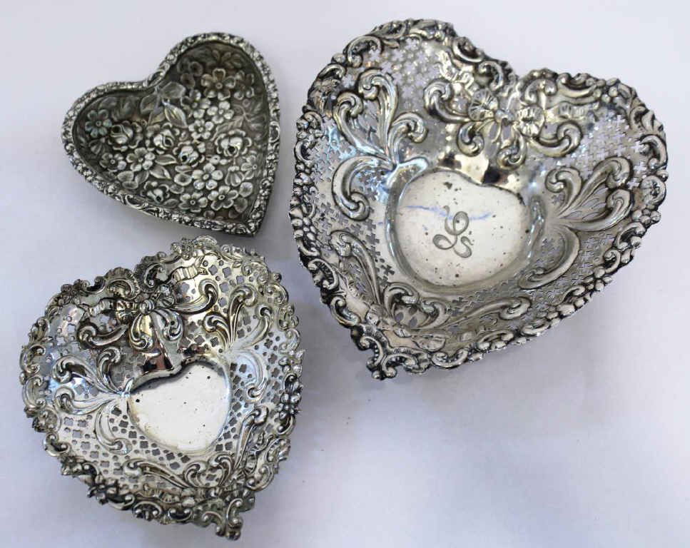 3 Antique & Vintage Small Sterling Bowls (1 of 4)