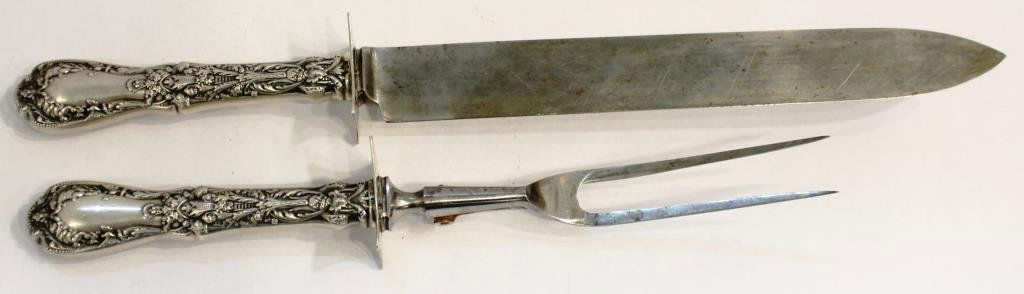 Gorham Sterling Ornate Carving Set (1 of 5)