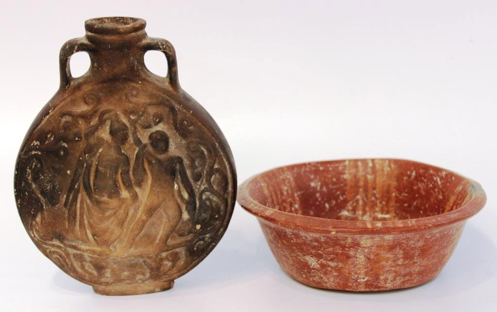 2 Vintage Ethnic Pottery Items (1 of 5)