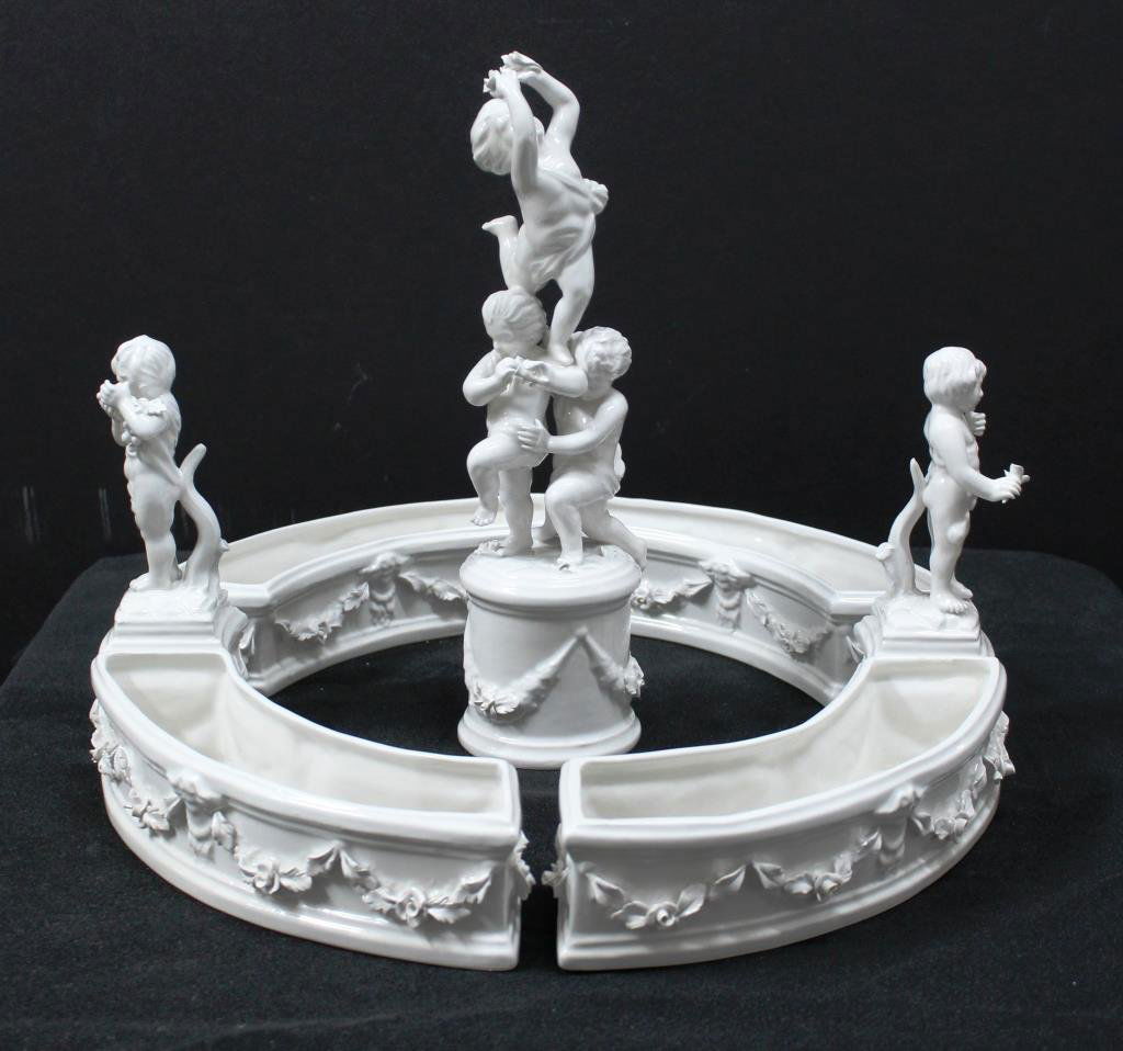 Group of Italian White Ceramic Table Items (1 of 4)