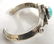 Navajo Silver & Turquoise Cuff Bracelet - 3