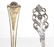 2 Norwegian .830 Silver Sauce Ladles - 2