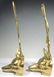 Pair of Gilt Brass Fox Head Door Stops - 3