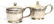 Pair of Webster Sterling & Glass Condiment Pots - 2