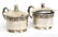 Pair of Webster Sterling & Glass Condiment Pots - 4