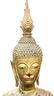 Thai Mirror-Inlaid Gilt Wood Buddha, 20th C. - 4