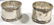Pair Cased Vintage English Sterling Napkin Rings - 4