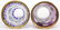 2 Bohemian Gilded Crystal Beakers - 2