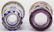 2 Bohemian Gilded Crystal Beakers - 3