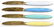 4 Jacob Tostrup Norwegian Vermeil & Enamel Knives