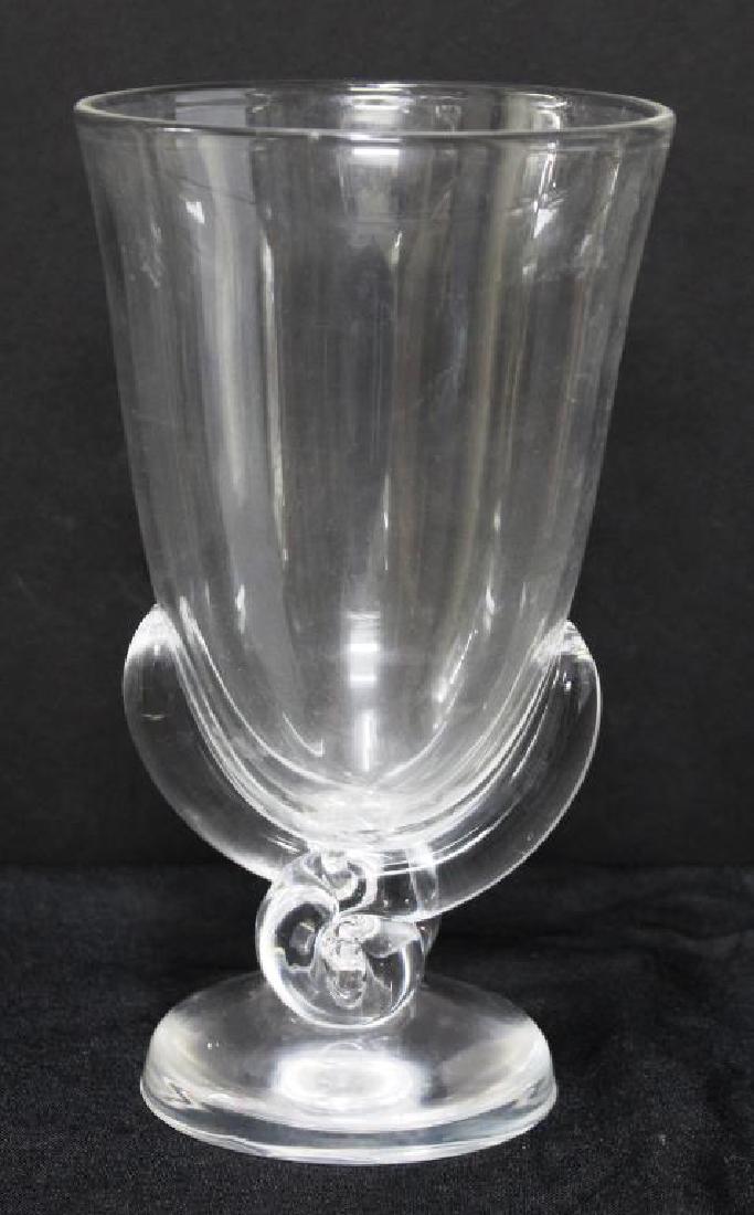 Steuben Crystal Art Glass Swirl Vase Jan 01 2017 Auctions