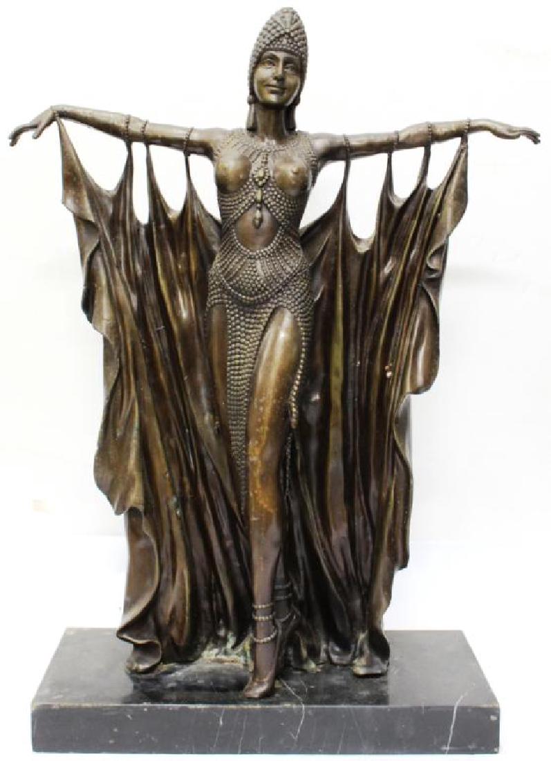 After Chiparus - Patinated Bronze Belly Dancer (1 of 4)