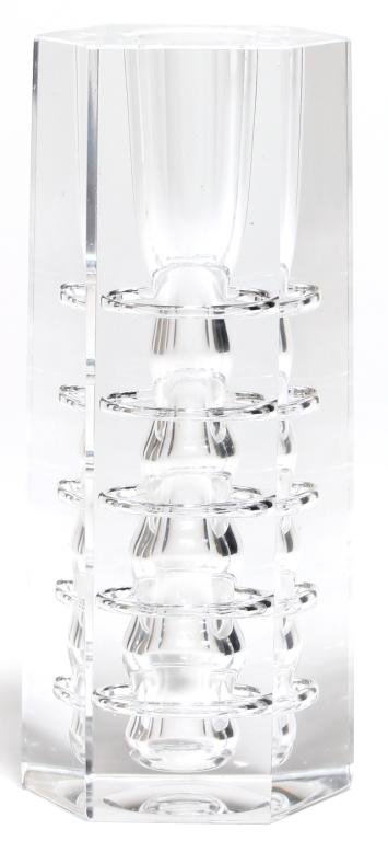 Italian Modernist Glass Candlestick (1 of 4)