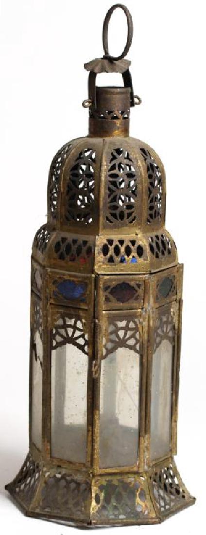 Moroccan-Style Brass Lantern (1 of 3)